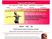 Tablet Screenshot of dancefitstudio.dancefitweb.com